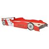 vidaXL Children's LED Race Car Bed 90x200 cm Red