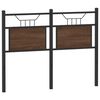 vidaXL Replace Headboard Brown Oak 120 cm Engineered Wood and Steel