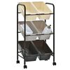 vidaXL 6-Basket Toy Storage Trolley Ombre Plastic