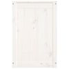 vidaXL Laundry Box White 44x44x66 cm Solid Wood Pine