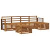 vidaXL Outdoor Sofa Set 6 pcs Natural