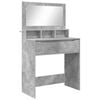 vidaXL Bedroom Dressing Tables Concrete Grey 80 x 39.6 x 135 cm