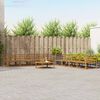 vidaXL Outdoor Sofa Set 9 pcs Natural Solid Acacia Wood