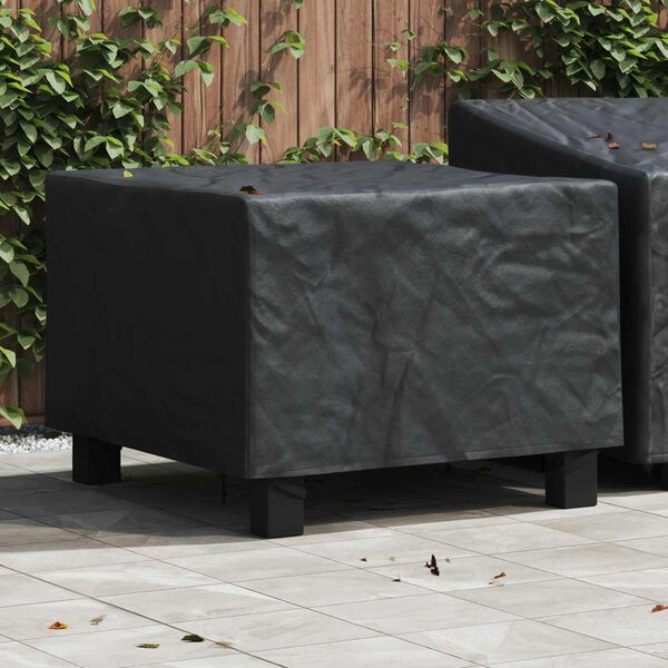 vidaXL Furniture Cover Plain Black 99 x 99 x 60 cm 600D Oxford Fabric
