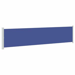 vidaXL Patio Retractable Side Awning 140x600 cm Blue