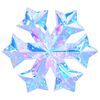 vidaXL Prismatic Iridescent LED Snowflake Multicolour &Oslash; 26 x 25 cm