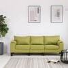 vidaXL Sofa Green Fabric