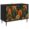 vidaXL TV Cabinet ZAANDAM 69 x 33 x 50.5 cm Black Oak Engineered Wood