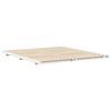 vidaXL Floor Bed Frame White 200 x 220 cm Solid pine wood