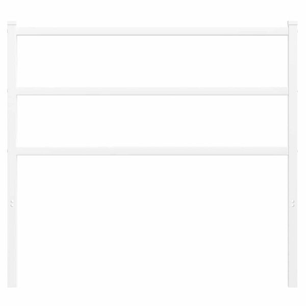 vidaXL Metal Replace Headboard White 107 cm