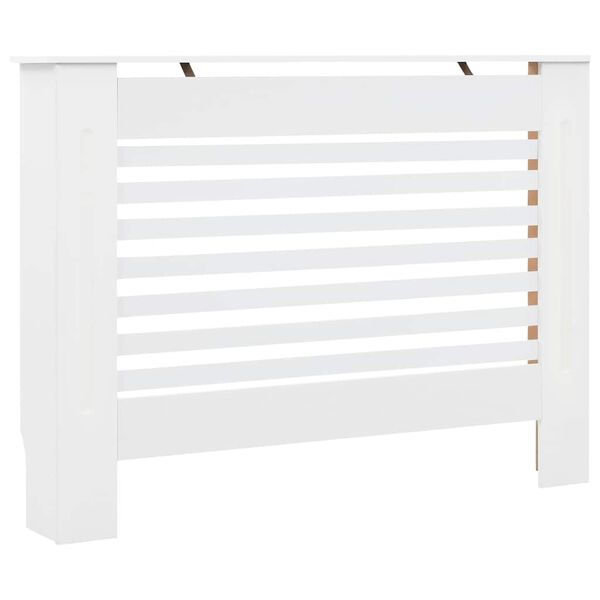 vidaXL Radiator Cover White 112x19x81.5 cm MDF