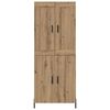 vidaXL Highboard 2 pcs Artisan Oak Engineered Wood
