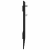 vidaXL Wall-Mounted Coat Rack Wall-mounted Black Oak 100 x 10 x 100 cm