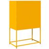 vidaXL Highboard Mustard Yellow 68x39x107 cm Steel