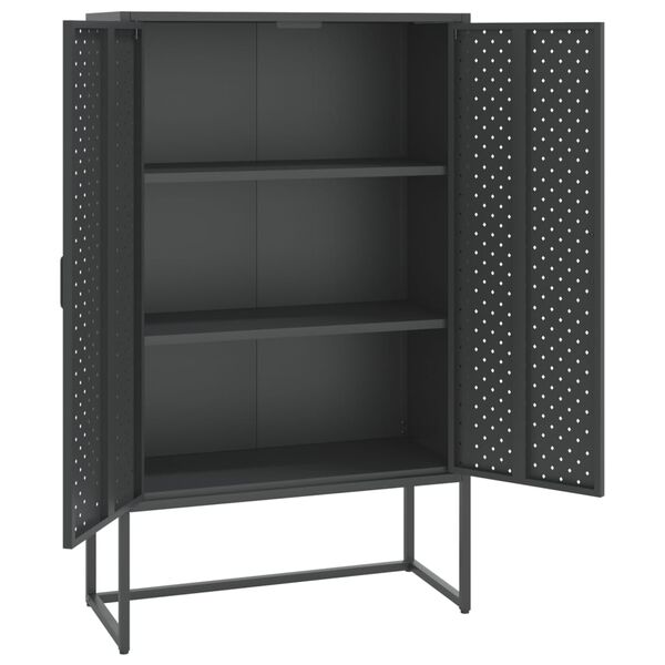 vidaXL Highboard Anthracite 80x35x135 cm Steel