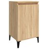 vidaXL Bedside Cabinets 2 pcs Sonoma Oak 40x35x70 cm Engineered Wood