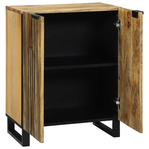 vidaXL Sideboard Natural 60 x 33.5 x 75 cm Solid Mango Wood