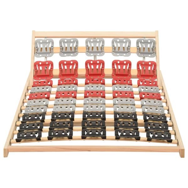 vidaXL Bed Frame without Mattress with 12 Slats Adjustable Head 100x200cm