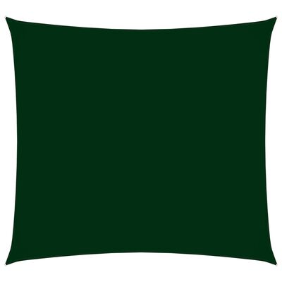 vidaXL Sunshade Sail Oxford Fabric Square 6x6 m Dark Green