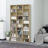 vidaXL CD Cabinet Sonoma Oak 102x16x177.5 cm Engineered Wood