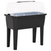 vidaXL Raised Bed | Anthracite | Polypropylene | Medium | Height-Adjustable