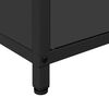 vidaXL Kitchen Storage with Shelf Black 90 x 50 x 53 cm Steel