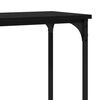 vidaXL Console Table Black oak 160 x 29 x 80 cm Engineered wood