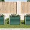 vidaXL Garden Raised Bed Galvanised Steel 100x40x77 cm Green