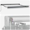 vidaXL Automatic Retractable Awning Burgundy 300x250 cm