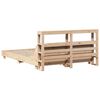 vidaXL Bed Frame without Mattress 150x200 cm King Size Solid Wood Pine