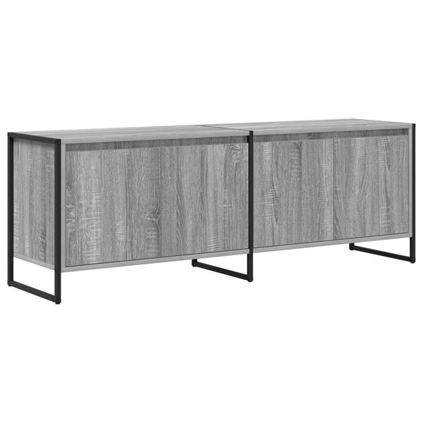 vidaXL TV Cabinet Grey Sonoma 140 x 36 x 49.5 cm Engineered Wood