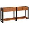 vidaXL Console Tables 2 pcs Brown 160 x 33 x 75 cm Solid Acacia wood