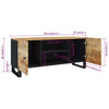 vidaXL TV Cabinet 105x33x46cm Solid Wood Mango