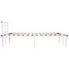 vidaXL Bed Frame without Mattress White Metal 140x200cm