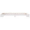 vidaXL Bed Frame White 100 x 200 cm Solid Pine Wood