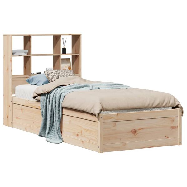 vidaXL Bed Frame without Mattress 100x200 cm Solid Wood Pine