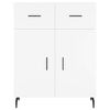 vidaXL Highboard White 69.5x34x180 cm Engineered Wood