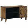 vidaXL TV Cabinet with Shelf Brown 80 x 31.5 x 46 cm Solid Mango Wood