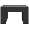 vidaXL Coffee Table with Infinity LED Black 50x53x30 cm