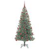 vidaXL Artificial Christmas Tree Snow Flocked with LED Light 180 cm