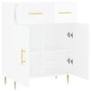 vidaXL Sideboard High Gloss White 69.5x34x90 cm Engineered Wood