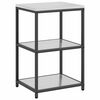 vidaXL Kitchen Storage Set with Shelf Other 3 pcs Silver Steel