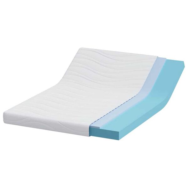 vidaXL Mattress White 140 x 200 cm Gel Memory Foam