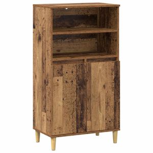 vidaXL Highboard Old Wood 60 x 36 x 110 cm Engineered Wood