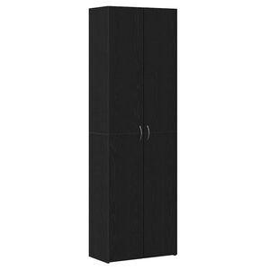 vidaXL Office Cabinet Black oak 60 x 32 x 190 Engineered wood