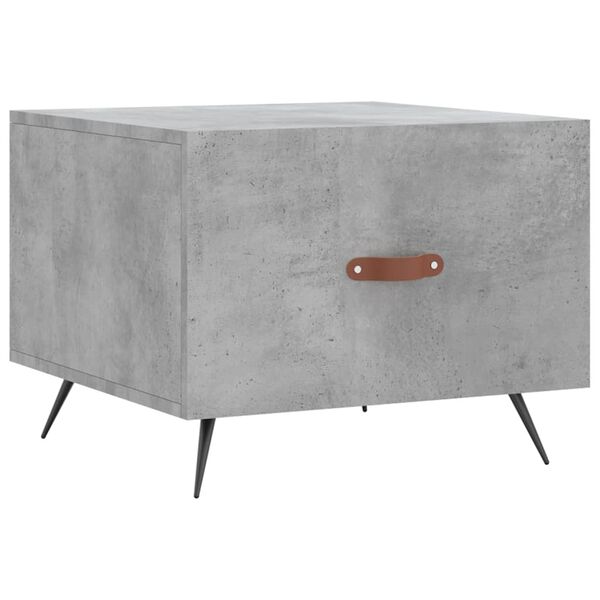 vidaXL Coffee Table Concrete Grey 50x50x40 cm Engineered Wood