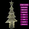 vidaXL Christmas Tree with 240 LEDs Warm white 150 cm Acrylic