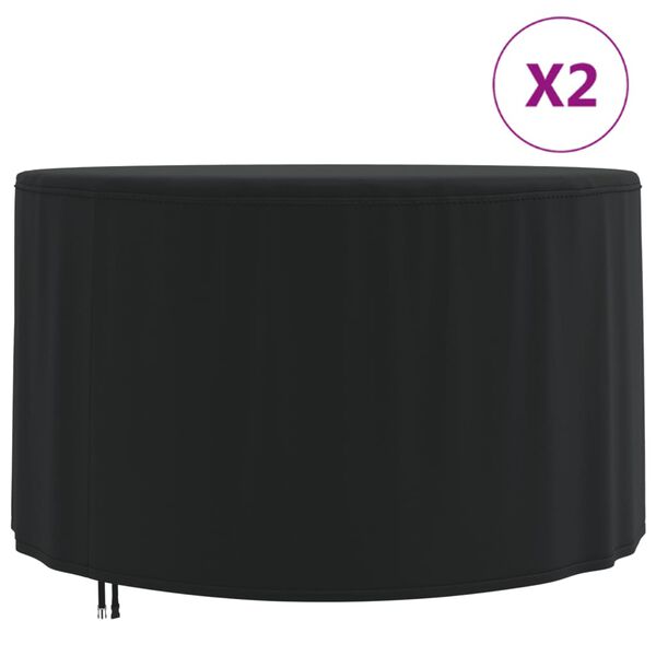 vidaXL Garden Furniture Covers 2 pcs &Oslash; 128x71 cm 420D Oxford Fabric