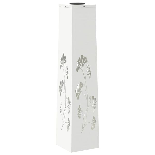 vidaXL Solar LED Pathway Light 2 pcs White Cold Rolled Steel