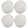 vidaXL Air Vent Covers 4 pcs Silver 125 mm Stainless Steel